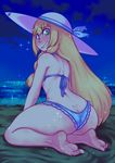  1girl ass bikini female lillie_(pokemon) nyxon pokemon pokemon_(game) pokemon_sm solo 