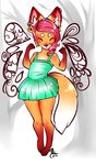  anthro canine clothed clothing eyes_closed female forest fox fur hair hiddenwolf mammal outside solo standing tree wings 
