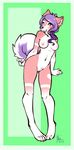  anthro breasts canine female fur hair hiddenwolf mammal nipples nude pussy solo standing wide_hips 