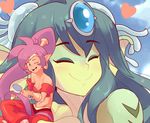  2girls breasts dark_skin female giga_mermaid mermaid monster_girl multiple_girls shantae 