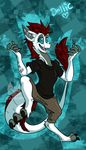 anthro clothed clothing dragon eastern_dragon fur hair lizheru looking_at_viewer male smile solo 
