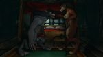  3d_(artwork) anthro bed breasts canine dark female hair knot male mammal nipples nordvarg1 penis video_games warcraft were werewolf worgen 