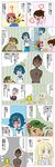  absurdres blonde_hair blue_eyes blue_hair blush_stickers comic dark_skin dark_skinned_male directional_arrow flower green_eyes green_hair hair_flower hair_ornament highres kaki_(pokemon) lillie_(pokemon) long_hair maamane_(pokemon) mao_(pokemon) open_mouth outline pokemon pokemon_(anime) pokemon_sm_(anime) pout sarujie_(broken_monky) satoshi_(pokemon) speech_bubble suiren_(pokemon) thought_bubble translation_request white_outline 