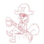  2017 alcohol alternate_version_available anthro barrel beer beverage boots buckteeth clothed clothing costume crossed_legs cup digital_media_(artwork) eye_patch eyewear female footwear hat looking_at_viewer mammal nickelodeon open_mouth open_smile pirate pirate_hat plagueofgripes rodent sandy_cheeks simple_background sitting skirt smile solo spongebob_squarepants squirrel teeth 