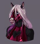  adeloo anthro breasts clothed clothing equine female hair horse long_hair looking_at_viewer mammal smile solo 