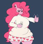  anthro big_breasts breasts earth_pony equine fan_character female friendship_is_magic horse hugtastic_pinkie_pie mammal my_little_pony pinkie_pie_(mlp) pony somescrub thumbs_up 