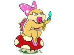  beeyonkuh big_lips blue_eyes clothing female footwear high_heels koopaling lips lipstick makeup mario_bros mushroom nintendo pink_lips shoes solo video_games wendy_o_koopa 