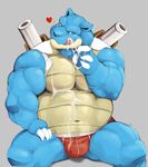  &lt;3 2016 4_fingers abs anthro biceps biped black_eyes blastoise blue_scales briefs bulge cannon claws clothed clothing countershade_face countershade_torso countershading cum cum_eating cum_on_chest cum_on_clothing cum_on_hand cum_on_stomach cum_on_tongue cum_string cum_taste digital_media_(artwork) front_view grey_background hand_on_thigh hi_res licking licking_lips looking_at_viewer male multicolored_scales muscular muscular_male navel nintendo pecs pink_tongue pok&eacute;mon portrait quads ranged_weapon red_bottomwear red_clothing red_underwear reptile scales scalie simple_background sitting solo tan_countershading tan_scales thedragonred12 three-quarter_portrait tongue tongue_out topless tortoise turtle two_tone_scales underwear video_games weapon white_claws 