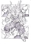  blank_eyes dragon_ball dragon_ball_super dragonball_z gokuu_black super_saiyan super_saiyan_rage super_saiyan_rose toyotaro trunks_(dragon_ball) vegeta zamasu 