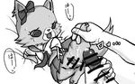  black_and_white blush cat censored clitoris clothing cum cum_in_pussy cum_inside cum_on_leg cute disembodied_hand disembodied_penis feline female garnet_(jewelpet) human ineffective_censorship japanese_text jewelpet male male/female mammal monochrome penis pussy ribbons school_uniform size_difference skirt spread_legs spreading text translation_request uniform unknown_artist 