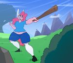  adventure_time anthro breasts cartoon_network cosplay crossover earth_pony equine fan_character female friendship_is_magic horse hugtastic_pinkie_pie mammal my_little_pony pinkie_pie_(mlp) pony somescrub 