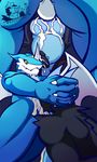  cum cum_inflation digimon dragon exveemon horn inflation male male/male nude oral questionable_consent ventkazemaru 
