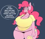  anthro big_breasts breasts candy clothing earth_pony english_text equine fan_character female food friendship_is_magic horse huge_breasts hugtastic_pinkie_pie mammal my_little_pony panties pinkie_pie_(mlp) pony somescrub text underwear 