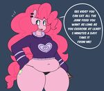  anthro breasts earth_pony english_text equine fan_character female friendship_is_magic horse hugtastic_pinkie_pie mammal my_little_pony pinkie_pie_(mlp) pony somescrub text 