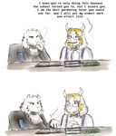  asgore_dreemurr beard book boss_monster caprine collar comic dialogue english_text eyewear facial_hair fur glasses goat horn long_ears mammal piercing sitting table text toriel undertale video_games white_fur zarla-s 