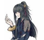  black_hair bracelet fire_emblem fire_emblem_if hotate_rayan jewelry long_hair looking_at_viewer ponytail protected_link solo syalla_(fire_emblem_if) 