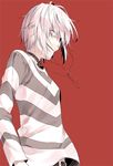  accelerator albino bad_id bad_pixiv_id belt jewelry male_focus necklace red_eyes smile solo to_aru_kagaku_no_railgun to_aru_majutsu_no_index white_hair yuizaki_kazuya 