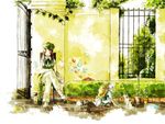  bad_id bad_pixiv_id braid cat chair child child_drawing china_dress chinese_clothes crossed_legs dress fan flower gate hat heart highres hong_meiling ivy izayoi_sakuya kurau_kii long_hair multiple_girls plant potted_plant red_hair remilia_scarlet short_hair silver_hair sitting sleeping squatting star touhou translated twin_braids watering_can younger 