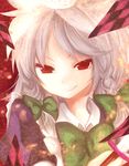  bad_id bad_pixiv_id braid card face falling_card floating_card izayoi_sakuya mari_audio red_eyes silver_hair smirk solo touhou twin_braids 