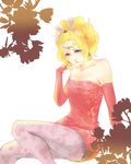  blonde_hair bridal_gauntlets dissidia_final_fantasy earrings final_fantasy final_fantasy_vi jewelry legs lips pantyhose purple_eyes rakurai4 solo tina_branford 