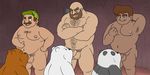  bear cartoon_network erection grizzly_(character) grizzly_bear human ice_bear male male/male mammal muscular oral panda_(character) penis polar_bear thevillager we_bare_bears 