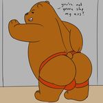  bear bulge cartoon_network erection grizzly_(character) grizzly_bear male mammal thevillager we_bare_bears 