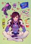  1girl dva female overwatch solo 