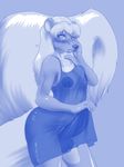  2016 anthro areola balls big_nipples big_penis biped bludgeon blue_and_white breast_squish breasts clothed clothing cookieskunk dickgirl digital_media_(artwork) erection erection_under_clothes eyebrows fluffy fluffy_tail fur hair hand_on_face hi_res huge_tail intersex long_hair long_tail looking_at_viewer mammal monochrome nightgown nipples penis portrait sheer_clothing shiny skunk snout solo standing tenting three-quarter_portrait translucent transparent_clothing 