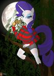  blue_eyes equine female freddy_krueger friendship_is_magic horn horse invalid_tag mammal moon my_little_pony pony rarity_(mlp) unicorn 