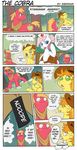  2017 big_macintosh_(mlp) braeburn_(mlp) cellphone censored comic equine female friendship_is_magic horse humor male mammal my_little_pony nurse_redheart_(mlp) phone pony siberwar silly tears 