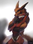  anthro arucarrd breasts canine duo featureless_breasts female hug male male/female mammal nude sergal smile standing wide_hips 