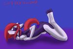  2017 anthro breasts canine chris_sketch dreamkeepers eyes_closed female fur gradient_background hair indi_marrallang looking_pleasured mammal masturbation red_hair simple_background solo 