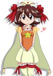  00s 1girl 90s :3 bakuten_shoot_beyblade beyblade breasts cape dress female looking_at_viewer short_hair skirt small_breasts smile solo tachibana_hiromi 