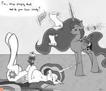  cutie_mark dialogue duo english_text equine eyes_closed feathered_wings feathers female feral flower friendship_is_magic greyscale hair hooves horn legs_up levitation long_hair loose_feather lying magic mammal monochrome my_little_pony neko-me nude on_back patreon plant playing_dead princess_celestia_(mlp) princess_luna_(mlp) quill sibling sisters telekinesis text tongue tongue_out unamused winged_unicorn wings 