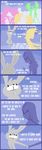  2017 anthro comic dancing digital_media_(artwork) duo english_text eyelashes feels fur hair hi_res human lagomorph looking_at_viewer male mammal open_mouth rabbit restricted_palette shane_frost simple_background smile standing story teeth text white_text 