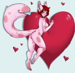  &lt;3 anthro breasts butt canine collar female fennec fox looking_at_viewer mammal mympho nipples nude smile solo standing tail_maw 