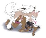 &lt;3 2017 all_fours ambiguous_penetration ambris bestiality black_hair black_nose blue_eyes breasts brown_fur doggystyle duo female feral from_behind_position fur hair hi_res human human_on_feral interspecies lycanroc male male/female male_penetrating mammal midday_lycanroc multicolored_fur nintendo olivia_(pok&eacute;mon) open_mouth penetration penis pok&eacute;mon pok&eacute;philia sex simple_background tongue tongue_out two_tone_fur video_games white_background white_fur x-ray 