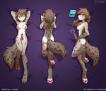  2017 anthro armpits book breasts brown_fur butt canine casual_nudity cum dakimakura_design dickgirl digital_media_(artwork) digitigrade edit english_text eyes_closed featureless_breasts featureless_crotch feet feline front_view fur hair hands_behind_head hybrid intersex kathrin_(twokinds) keidran looking_at_viewer lying mammal multicolored_fur nipples nude on_back on_front on_side one_leg_up pawpads paws penis pose purple_background reading rear_view seductive seff side_boob simple_background sketch smile solo spots spotted_fur tan_fur text tom_fischbach twokinds webcomic white_fur 