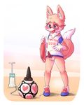  animal_genitalia animal_penis anthro ball balls canine canine_penis clothed clothing cum footwear hoodie_(artist) mammal mascot penis shorts simple_background soccer sport toy wolf zabivaka 