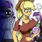  anthro anthrofied breasts clothing equine female franschesco_(artist) friendship_is_magic hair horn male mammal my_little_pony pin rarity_(mlp) smile spike_(mlp) towel twilight_sparkle_(mlp) 