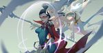  bodysuit cleavage janna_windforce league_of_legends pointy_ears shauna_vayne tagme 