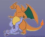  anal anthro balls ballsdeep belly blush charizard clenched_teeth dorrex dragon duo male male/male nidorino nintendo nude penis pok&eacute;mon sex simple_background size_difference teeth video_games wings 