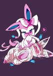  &lt;3 ambiguous_gender bdsm blush bondage bound eeveelution espeon mummification nintendo ouroporos pok&eacute;mon sylveon video_games 