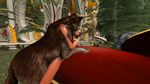  3d_(artwork) bed bestiality blood_elf canine digital_media_(artwork) digital_media_(artwork)sex elf eyes_closed female feral fur hi_res humanoid invalid_tag male male/female mammal penetration pointy_ears video_games warcraft wolf 