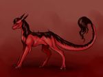  animal_genitalia black_hair claws digital_media_(artwork) dragon feral hair male natoli sheath smile solo standing 