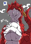  &lt;3 ambiguous_gender dragon happy ouroporos post_vore rubbing_belly saliva vore 