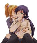  2girls ayase_eli kanbayashi_makoto love_live!_school_idol_project multiple_girls school_uniform tagme toujou_nozomi yuri 