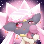  &lt;3 blush diancie duo human humanoid_penis legendary_pok&eacute;mon male mammal nintendo penis pok&eacute;mon saliva saliva_string simple_background sweat tongue tongue_out video_games 天牙 