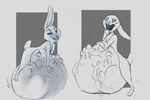  abdominal_bulge anthro black_and_white blush canine disney female fox hand_on_stomach invalid_tag judy_hopps lagomorph lemonscentedbiscut licking licking_lips looking_down mammal monochrome nick_wilde open_mouth oral_vore overweight police rabbit saliva satisfied simple_background sketch teeth tongue tongue_out vore zootopia 