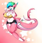  anthro big_breasts breasts cleavage clothed clothing female fish invalid_color marine rainbowscreen shark shark_babe slightly_chubby 